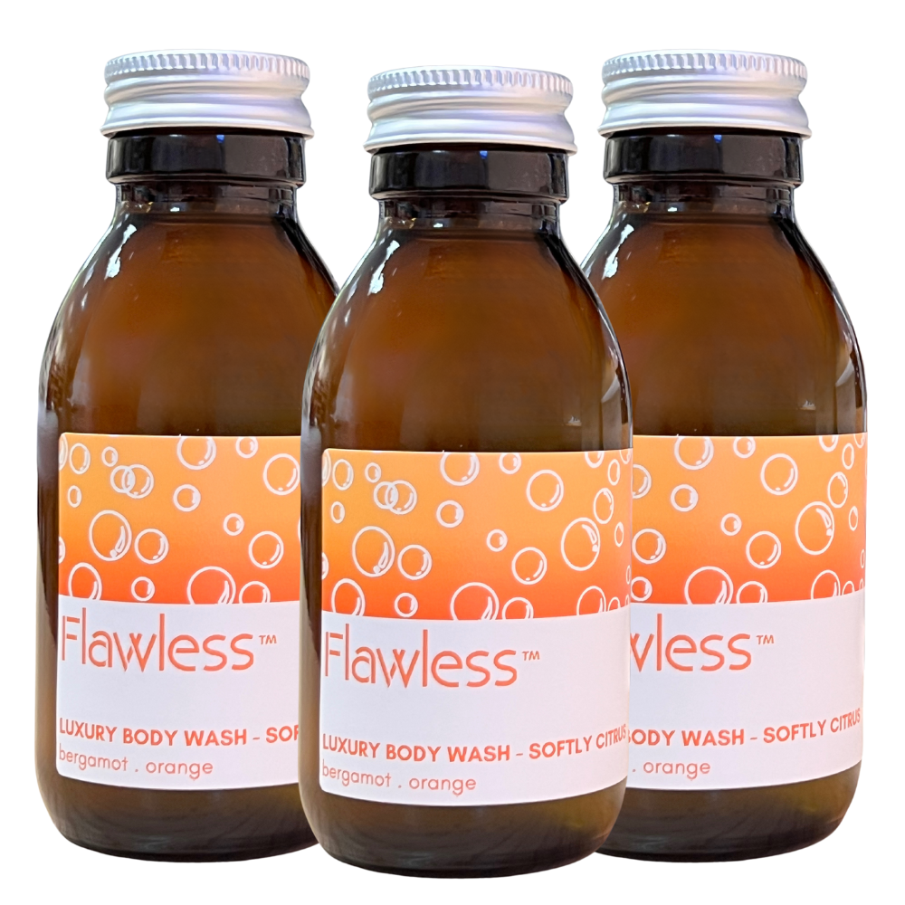 Flawless – wholesale Body wash/shower gel – Luxury Shower Gel - Orange & Bergamot - Plastic free, Vegan5