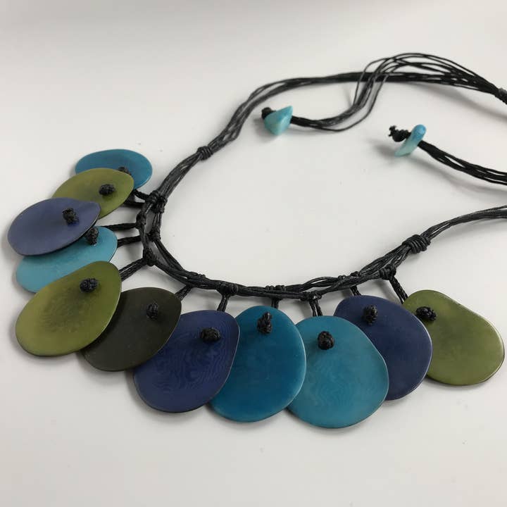 Tagua Layered Slice Suba Necklace for wholesale by Belart Fair Trade