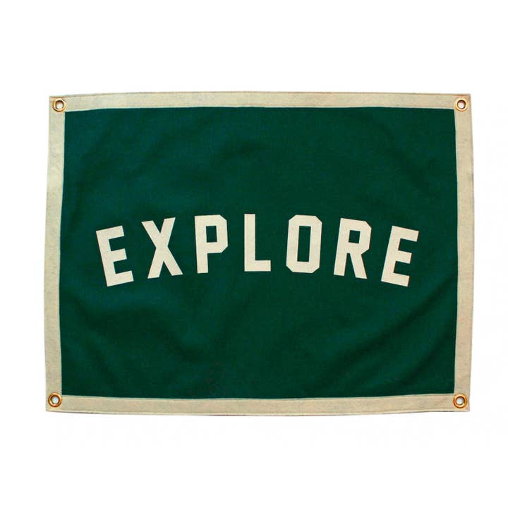 Explore Camp Flag for wholesale by Oxford Pennant