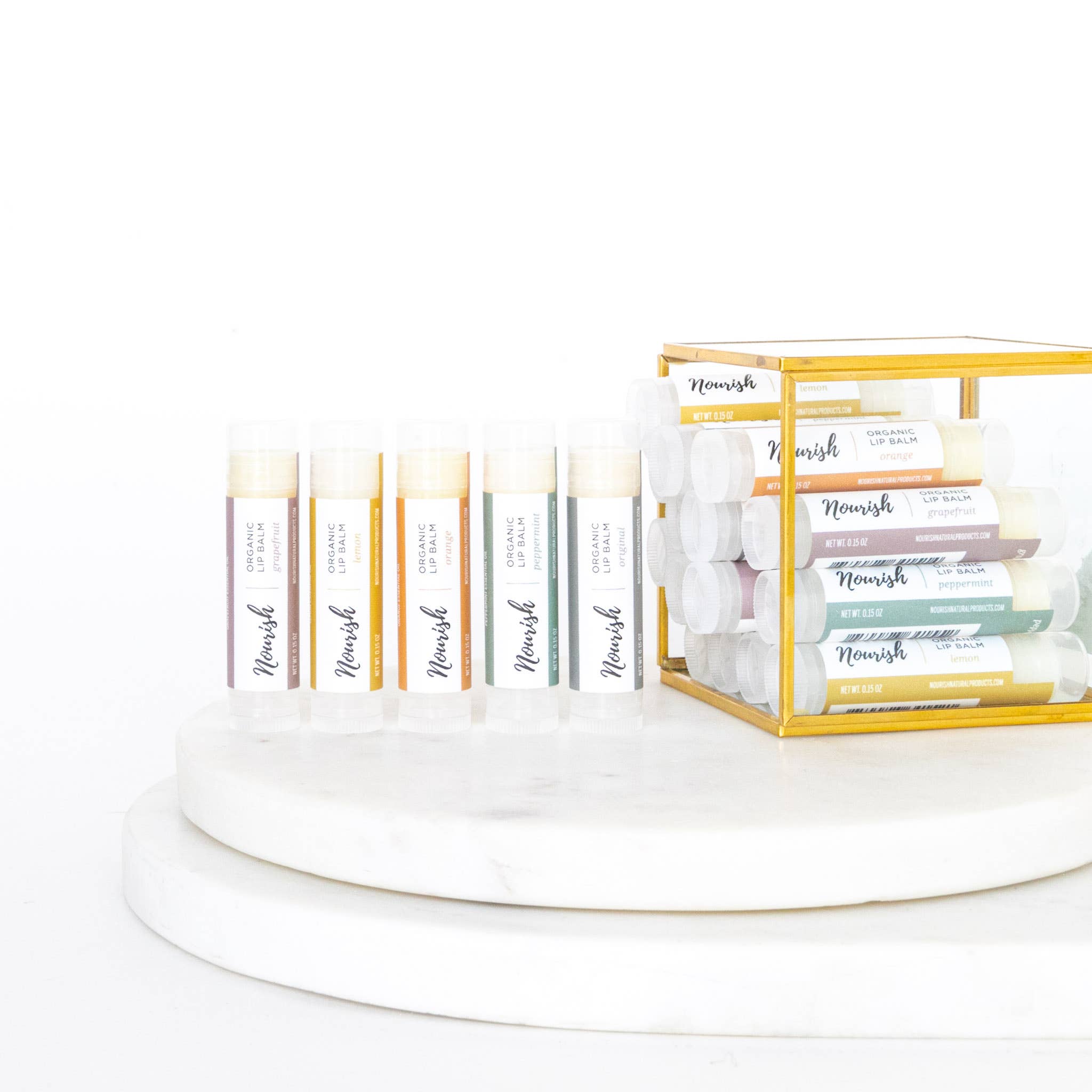 Nourish Natural Products - Wholesale Lip Balm - Organic Lip Balm in 8 delightfully smooth flavors2