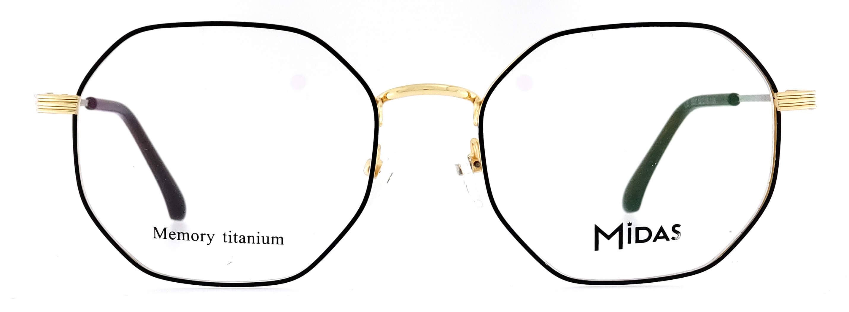 Midas Eyewear – wholesale Eyeglasses – Unisex – Trendy Titanium Hexagon Unisex Eyeglasses7