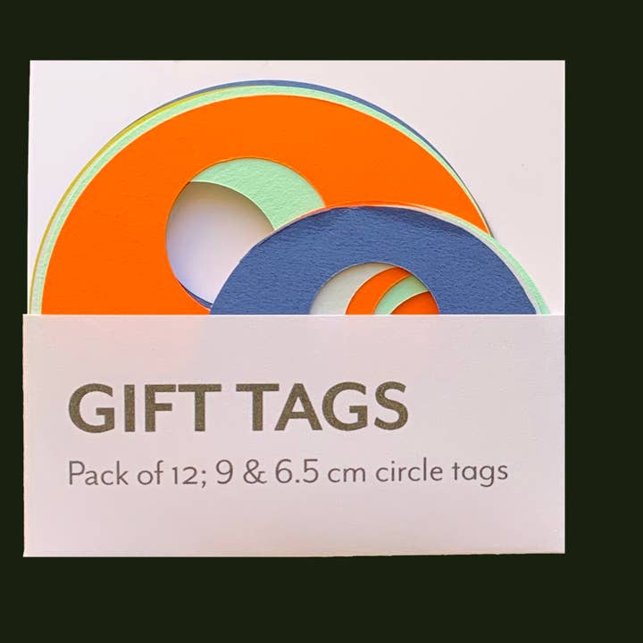 TenTa - Wholesale Gift Tag - Artisanal Hand-Cut Circle Gift Tag (Pack of 12)6