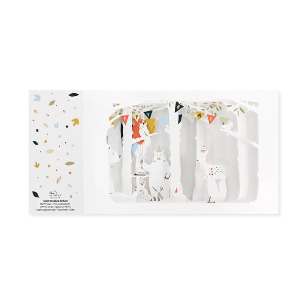 UWP Luxe - Wholesale Birthday Card - Woodland Birthday Pop-Up Card