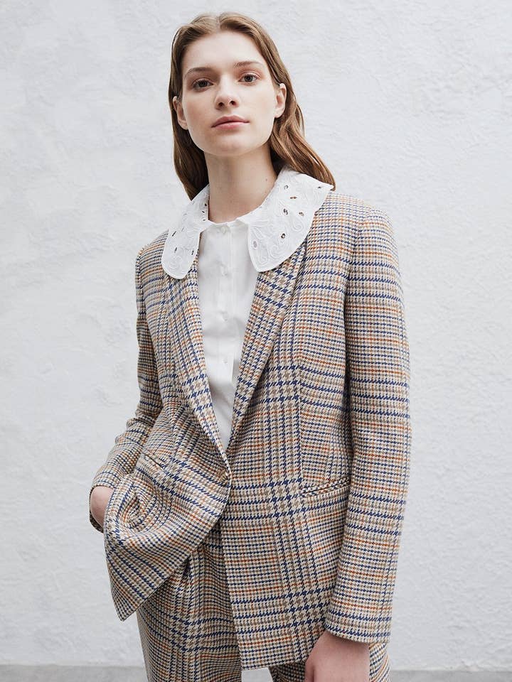 Veste Britt en pied-de-poule élégante pour la vente par Perspective