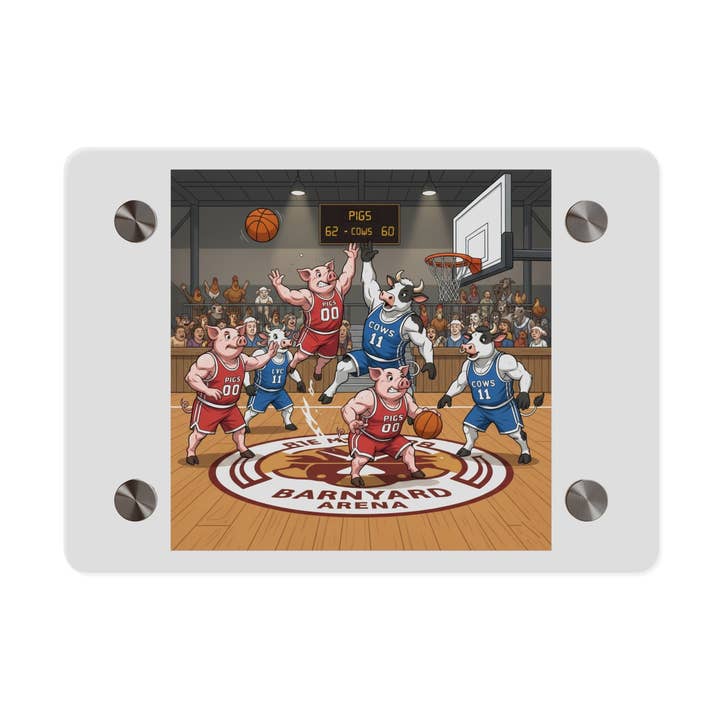 Acryl-Wandkunsttafel - Schweine gegen Kühe für den Großhandel von MIP