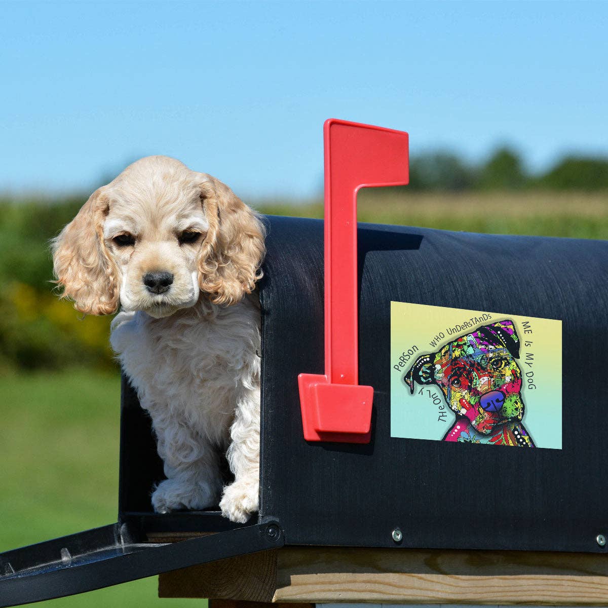 RetroPlanet - Wholesale Sticker - Pit Bull Dog The Only Person Dean Russo Vinyl Sticker2