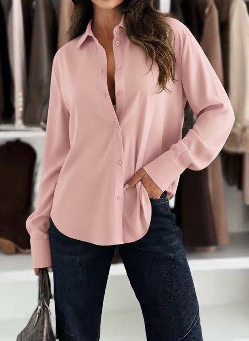 ESTEE BROWN – wholesale Buttoned-down shirt – Women's – Plain cotton shirt - 87384