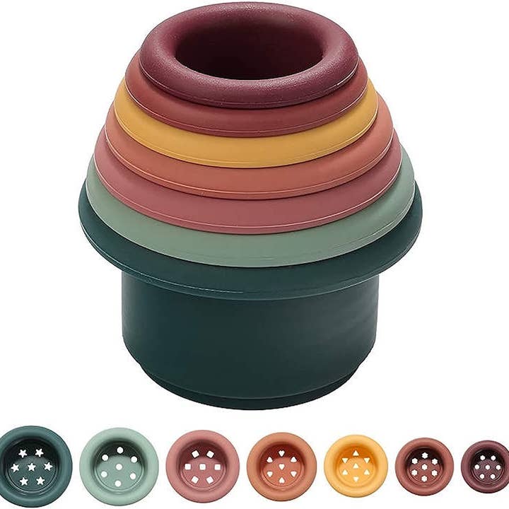 Stacking Cups- Dark for wholesale by land of petite