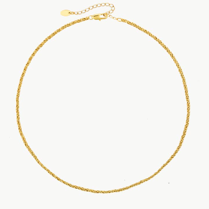 Collar de cadena de cuerda dorada - Resistente al agua para venta al por mayor de ARCTIC FOX & CO.