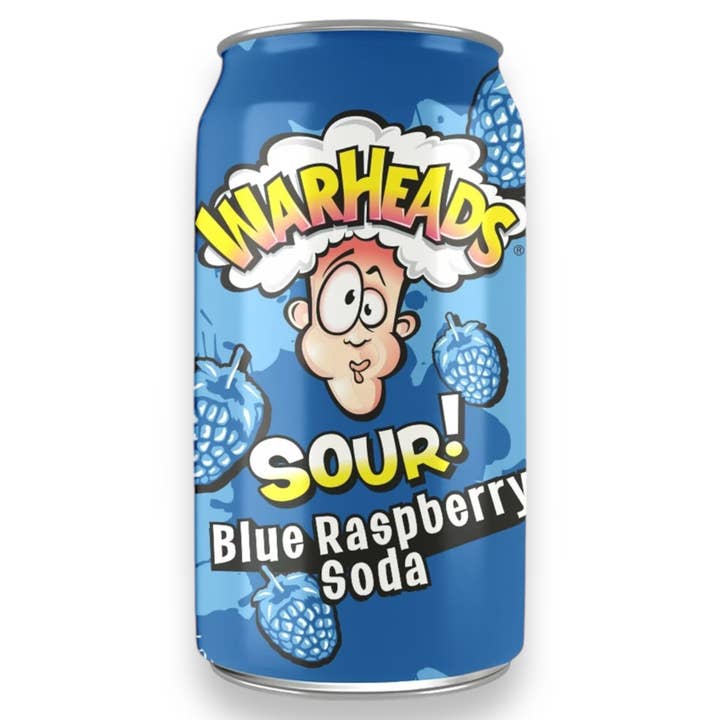 Kinky Pleasure - Wholesale Soda/Carbonated Drink - Kinky Pleasure - AC149 - Drinks - WarHeads Sour Blue Raspberry Soda - 330ml