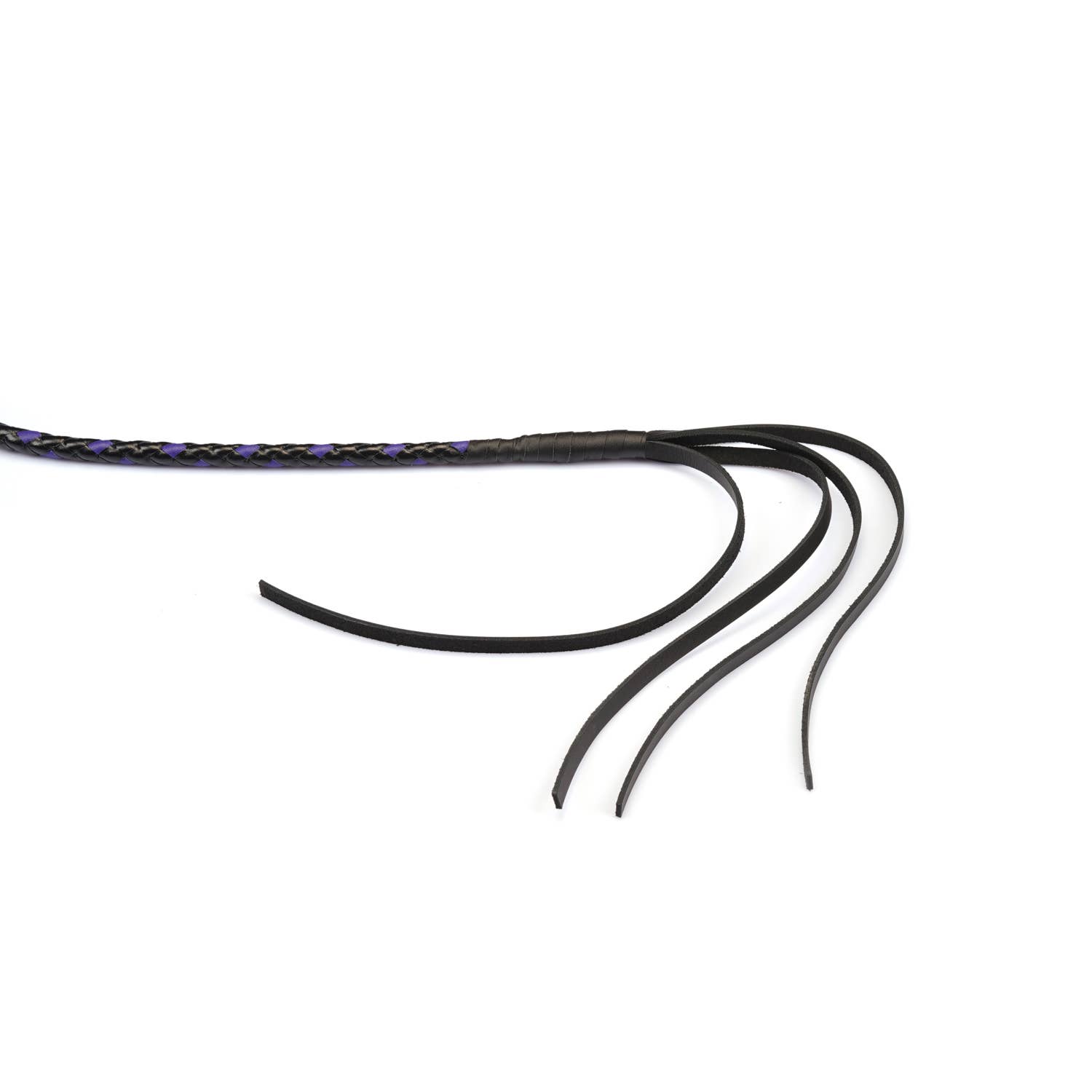 Liebe Seele - Wholesale Sex Toy - Dominatrix Customized Black/Purple Leather Whip Sex Toy4