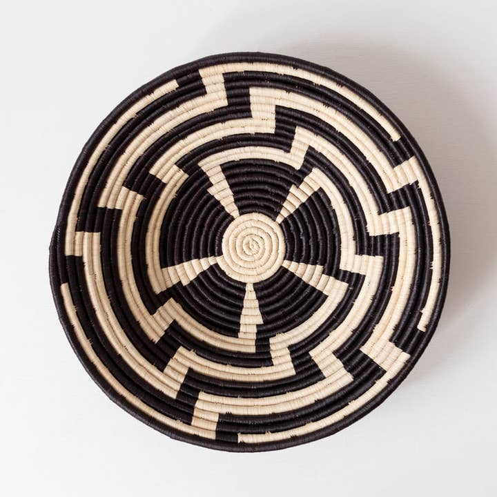 Large Tribal Shield Basket for wholesale by MAADILI COLLECTIVE