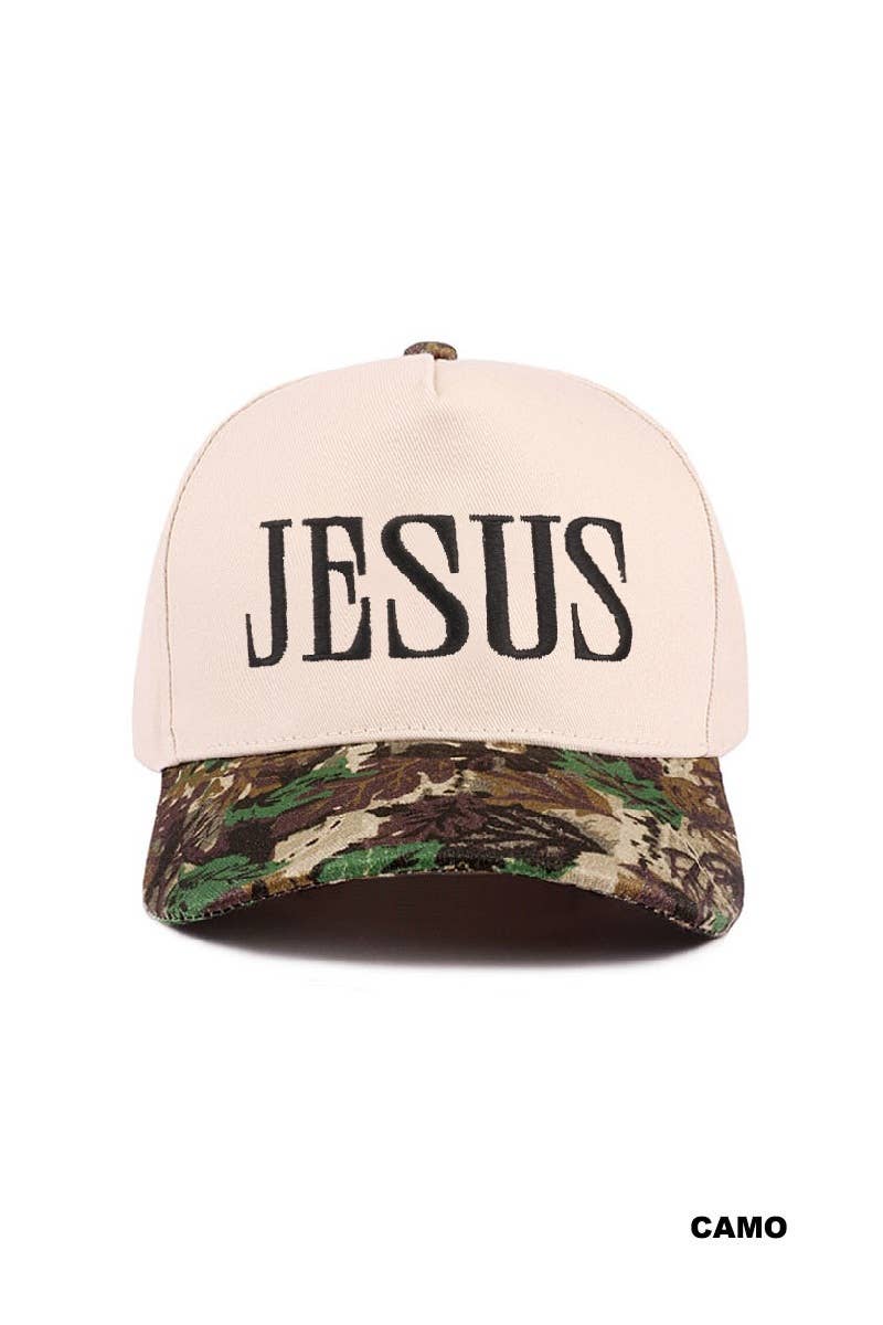 42POPS - Wholesale Baseball Cap - Women's - ,....1028 Jesus two tone canvas cotton cap SI-289890