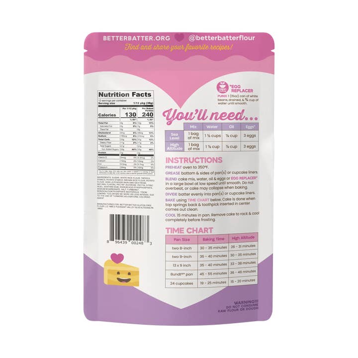 Better Batter - Wholesale Cake mix - Better Batter Gluten Free Yellow Cake Mix1