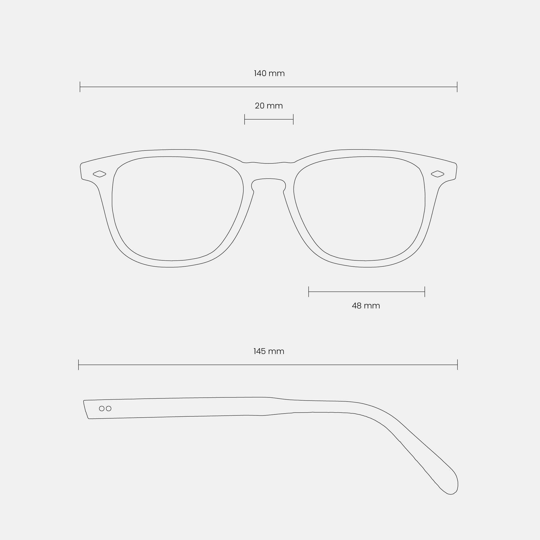 FORA - Wholesale Sunglasses - Unisex - Unisex Square Sunglasses | RAW Maker | Unpolished Acetate21