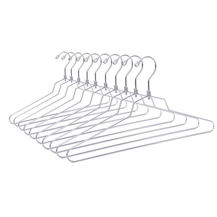 Quality Hangers - Wholesale Clothes Hangers - M013 - Metal Suit Hanger, Swivel Hook, 17 inch - 100 Hangers5
