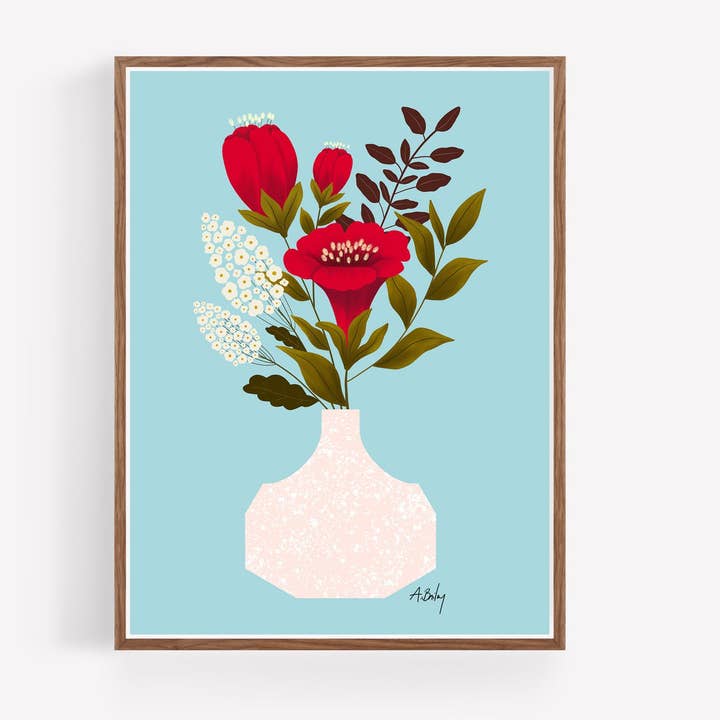 Everything Lovely - bloemenillustratie voor wholesale door Annie Bailey Art