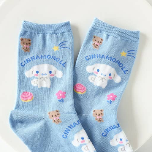 K-Wonderland - Wholesale Socks - Women's - NEW Sanrio Friends with Mascots Crew Socks7