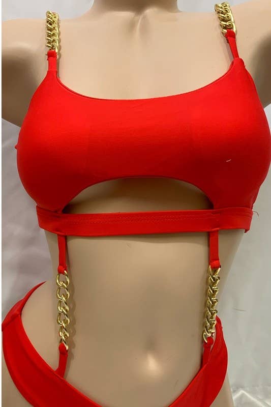 Yira - Wholesale One Piece Swimsuit - Women's - Golden Hour Cutout Bikini Set11