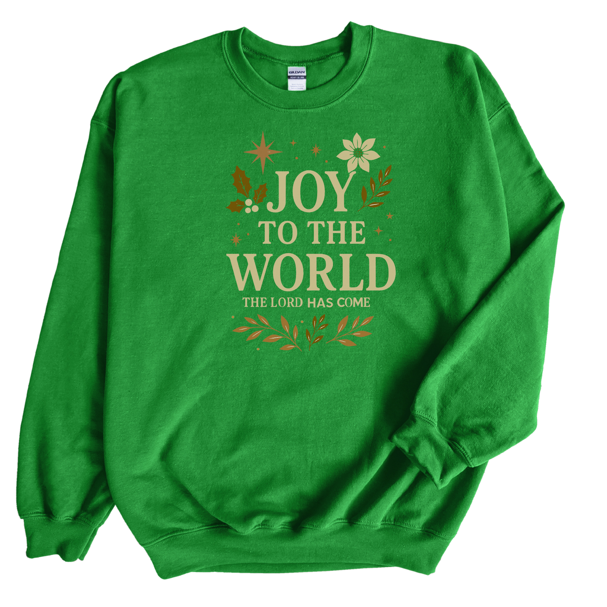 Love Ann Joy Apparel, LLC - Wholesale Graphic Sweatshirt - Women's - Christmas "Joy to the World" Christian Sweatshirt4