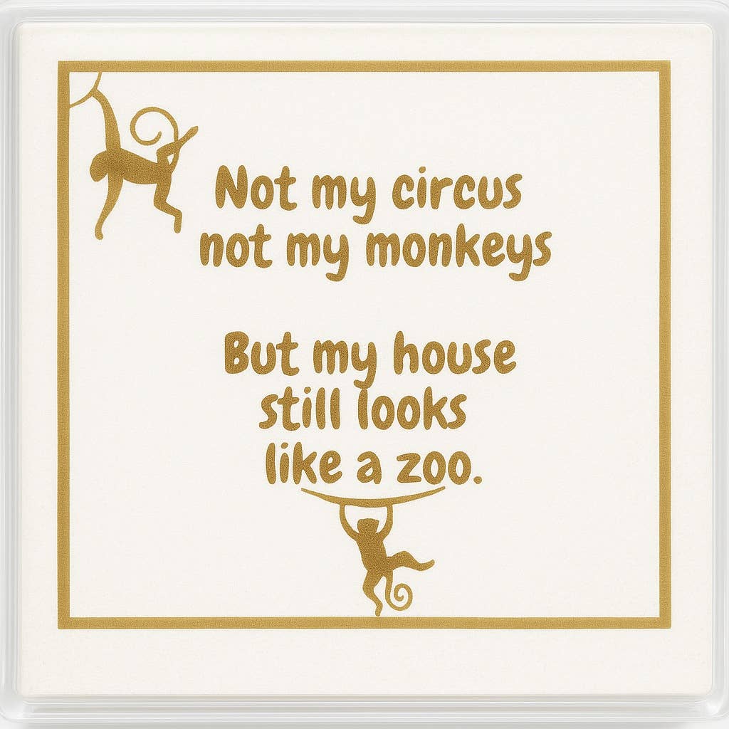 Maven Home - Wholesale Disposable Napkin - Linen-Feel Cocktail Napkins, Not My Circus3