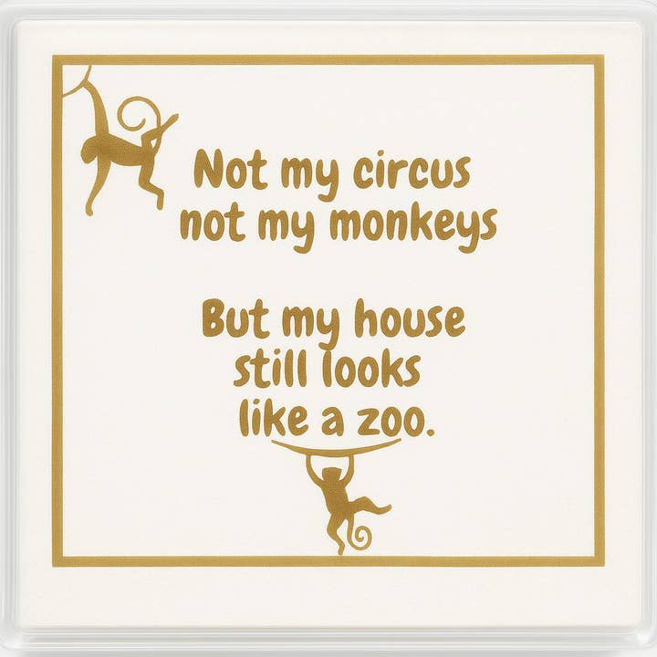 Maven Home - Wholesale Disposable Napkin - Linen-Feel Cocktail Napkins, Not My Circus3