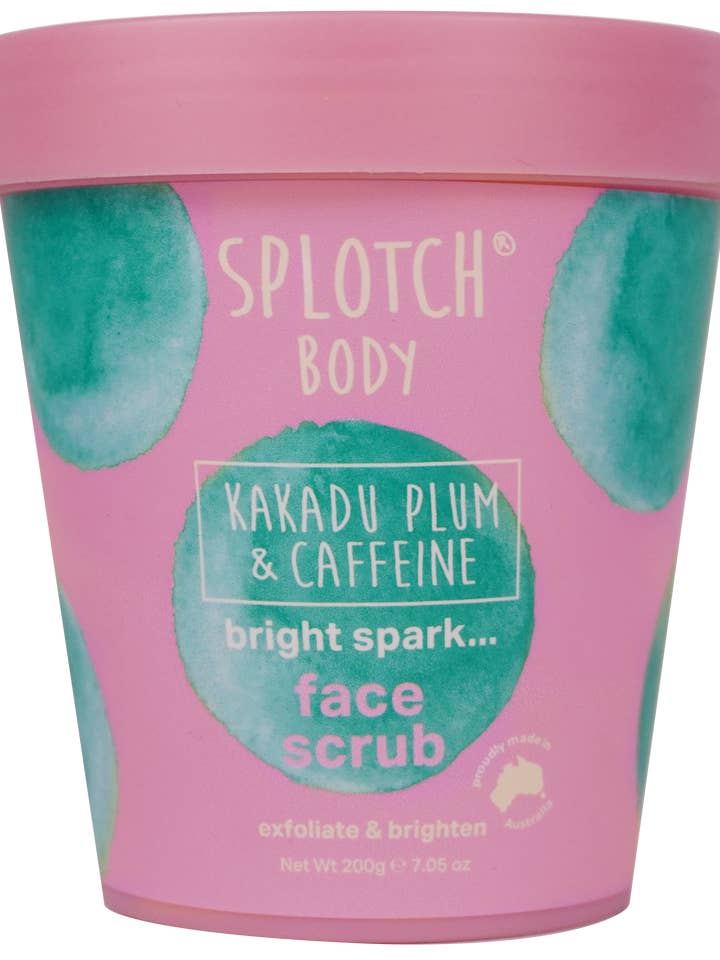 Splotch Body Kakadu-Pflaume & Koffein Bright Spark…Gesichtspeeling für den Großhandel von Cognescenti Pty Ltd