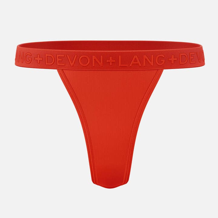 Originals Katrina V-Thong - Scarlet for wholesale by Devon + Lang