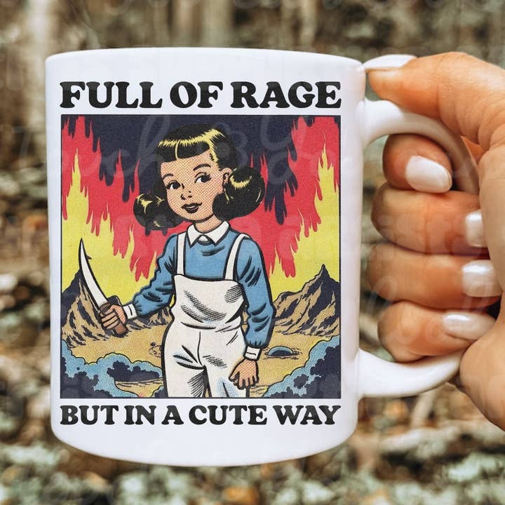 Tasse sarcastique pleine de rage pour la vente par Ace the Pitmatian Co