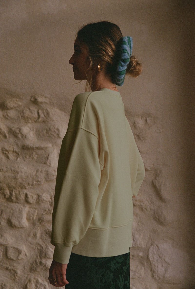 Nénés - Wholesale Sweatshirt - Women's - Sweatshirt Marlène Rougier x Nénés - Ecru2