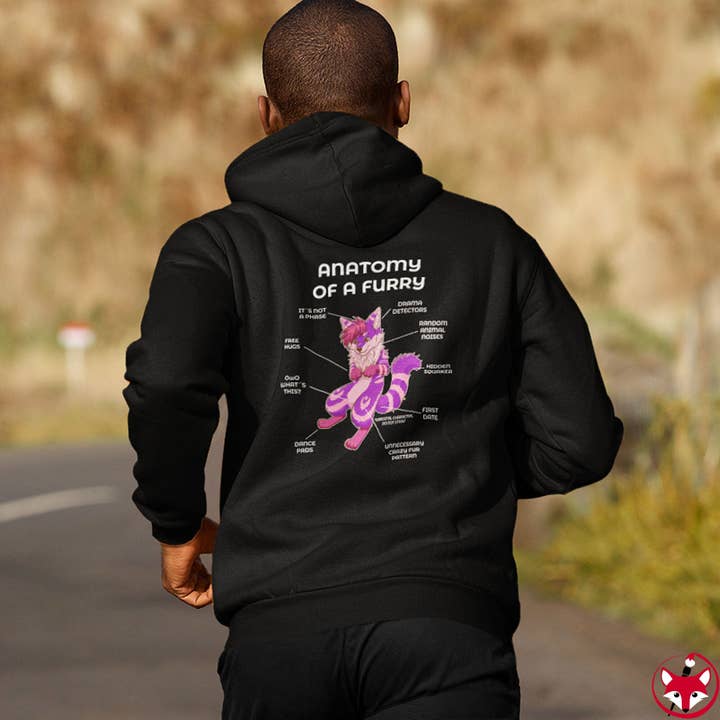 Furry Violett und Rosa - Hoodie für den Großhandel von Artworktee