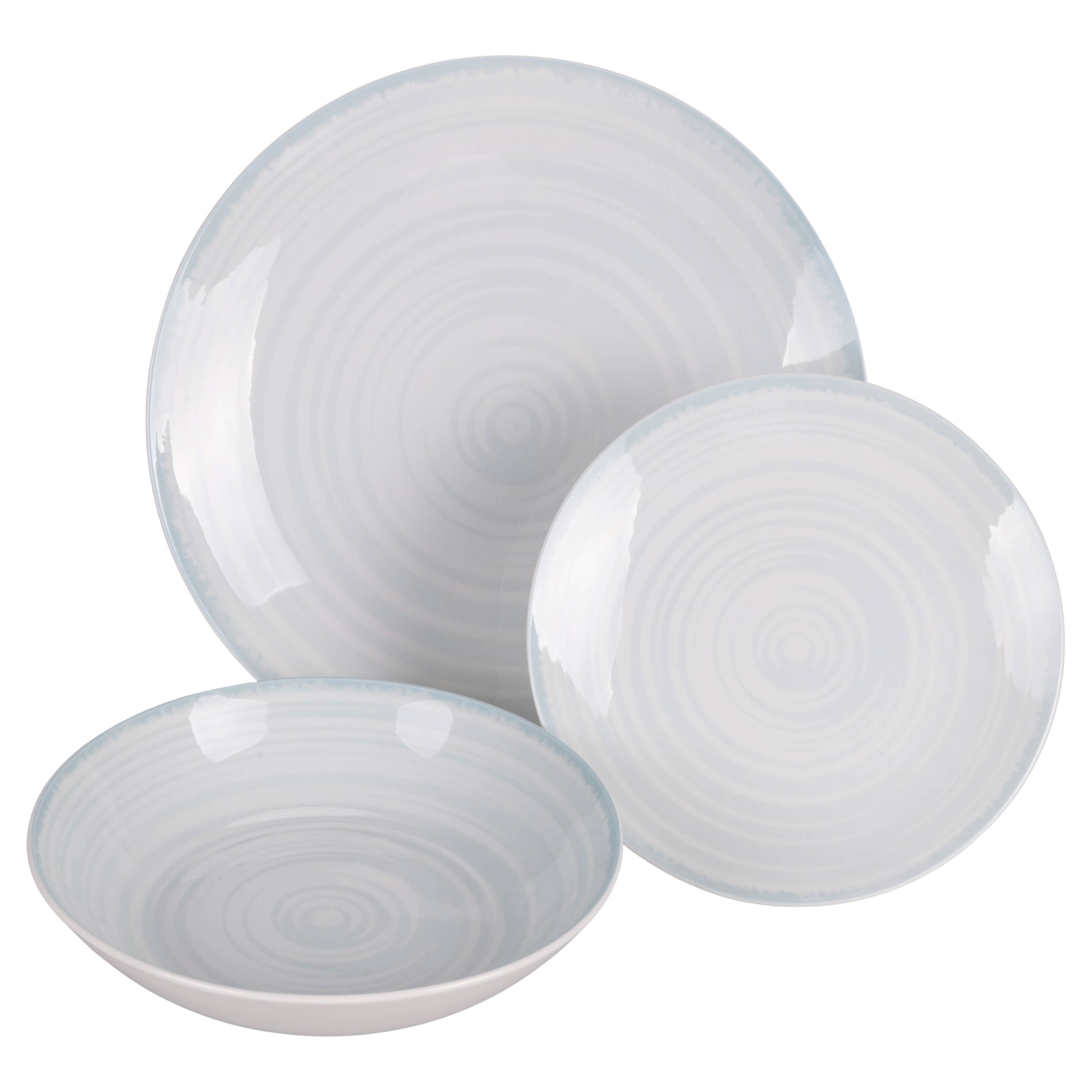 VdE Tivoli 1996 – Prato por atacado – Conjunto de Jantar Baita Acqua em Porcelana com 18 Peças4