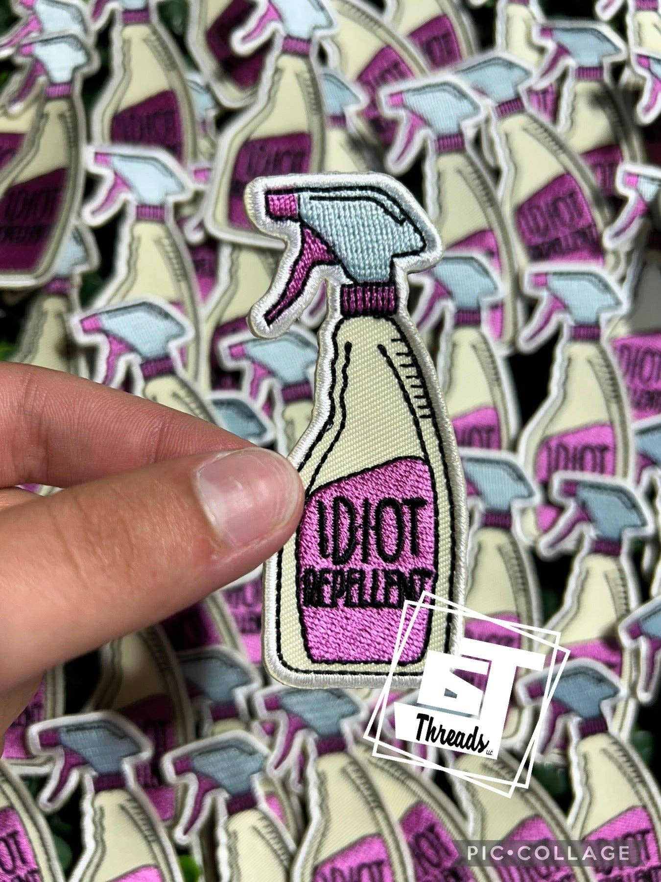 6j Threads LLC – Emblema por atacado – Idiot Repellent... Apenas adesivos para tampas0