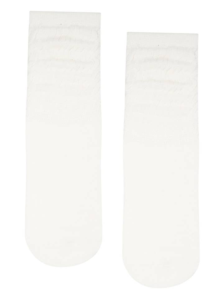 MoveActive - Wholesale Socks - Women's - Scrunch Non Slip Grip Socks - Ivory