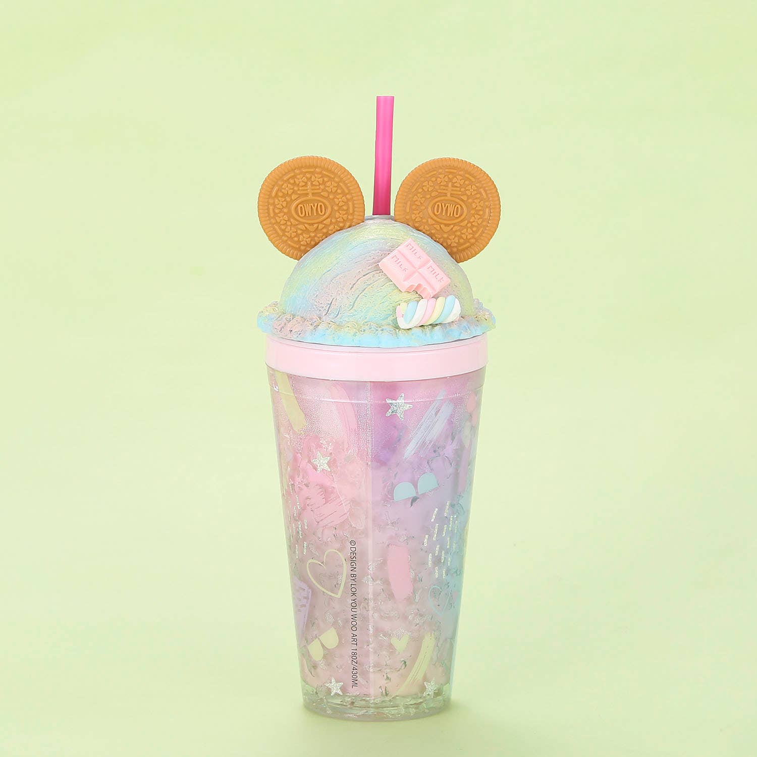 Bewaltz - Wholesale Insulated Mug/Tumbler - Cookie Mouse Ear Sweets Rainbow Tumbler - 16 Oz9