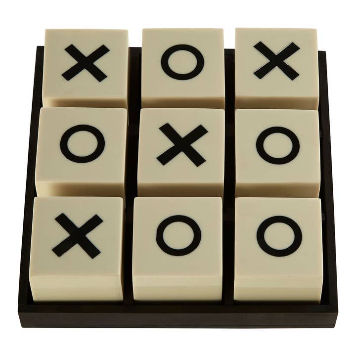 Churchill White Noughts and Crosses Game for wholesale by Fifty Five South