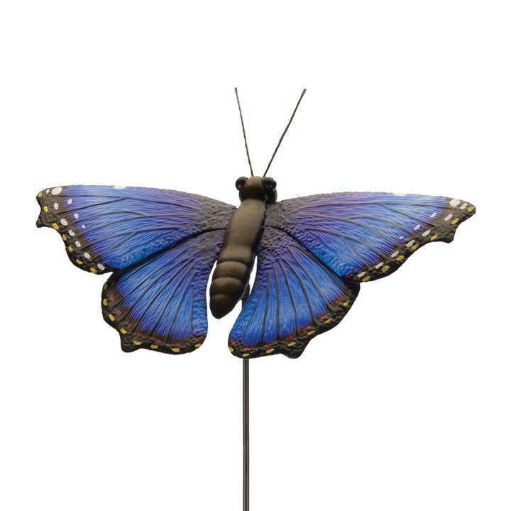 Regal Art & Gift - Wholesale Garden/Lawn Stake - Butterfly Stake 46" - Blue Morpho1