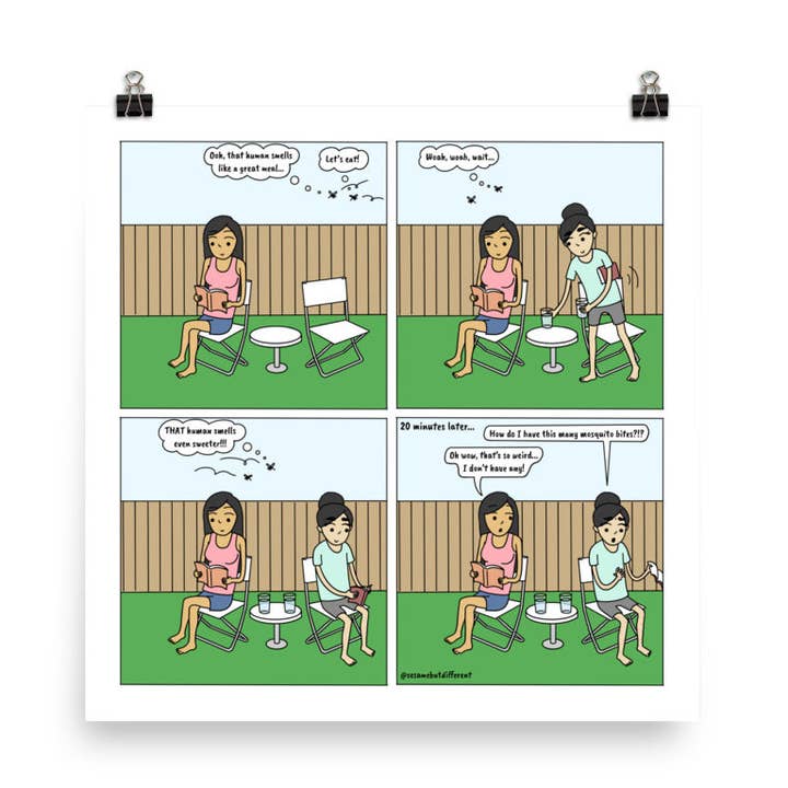 Mosquitos | Relação lésbica fofa | Presentes do Orgulho | Estampa de banda desenhada LGBTQ por atacado de Sesame But Different