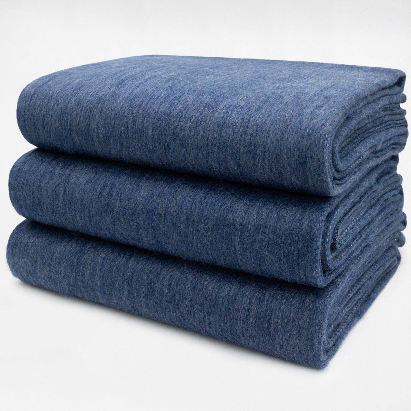 ECUALAMA – wholesale Throw blanket – Kallari - Double Density Baby Alpaca Wool Throw Blanket / Sofa Cover - Queen 94 x 65 - Indigo Blue8