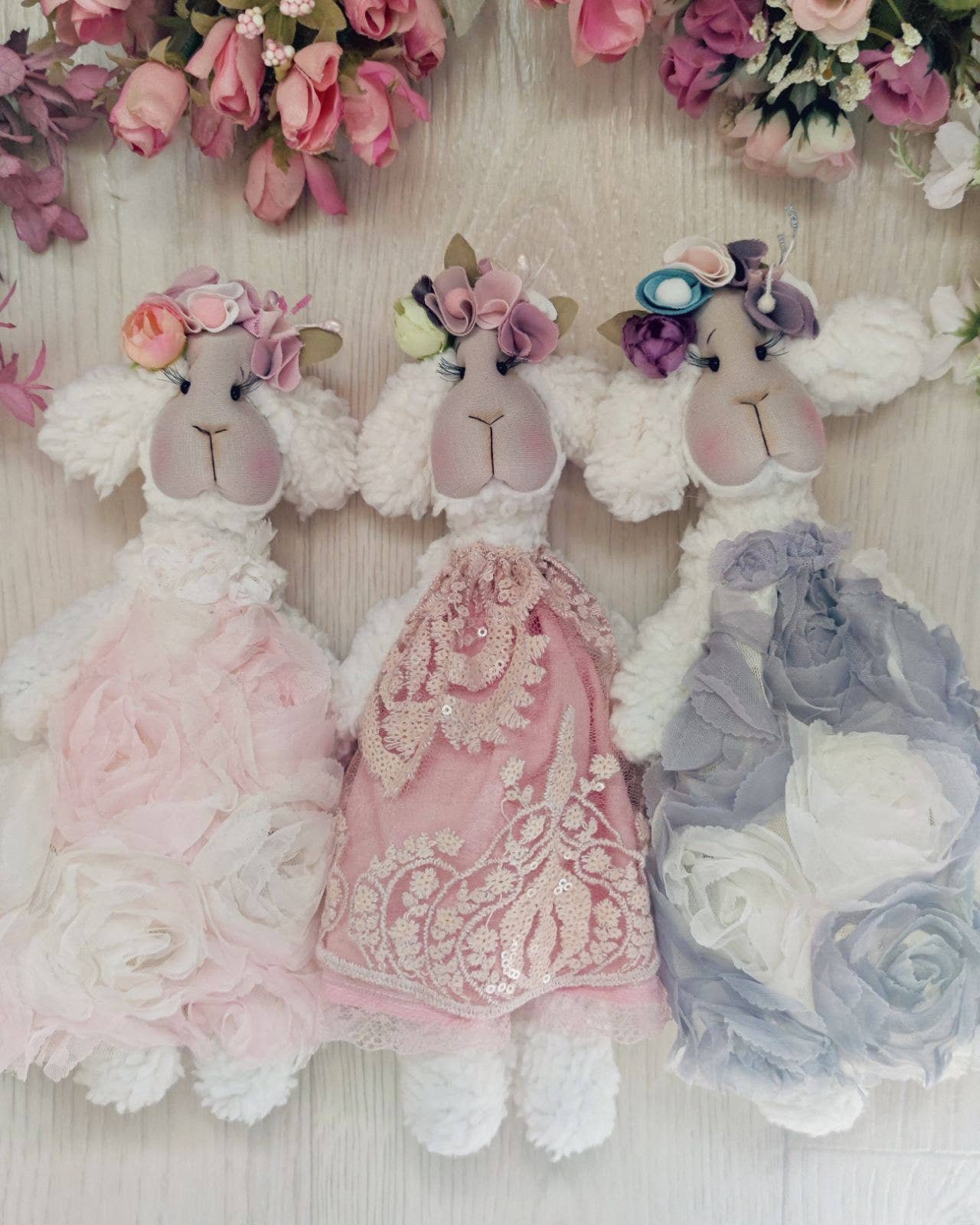 ChernikovaNataliya – Engroshandel Plyslegetøj - Børn og baby – håndlavet lam, plys lam, udstoppet dyr, lam baby shower7