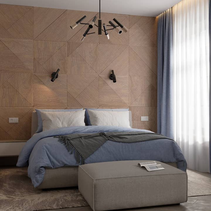 BRECK + FOX - Wholesale Wall Paneling - 3D Wood Wall Panels 4-Piece Set