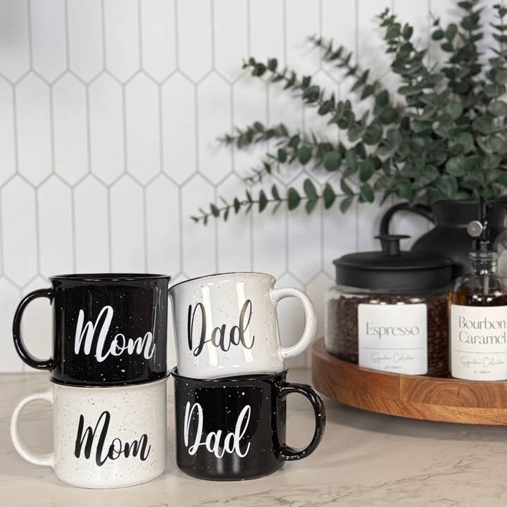 Ceramic Mugs | Mom and Dad for wholesale by Blush Apothecary