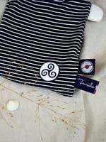 MAÏLOU TRADITION - Wholesale Security/Cuddle Blanket - Baby - Rectangular Dog Comforter - Triskel - Mer d'Iroise - 30 cm2