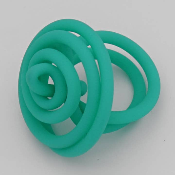Teal Cefalu Swirl Ring for wholesale by Sylca Designs