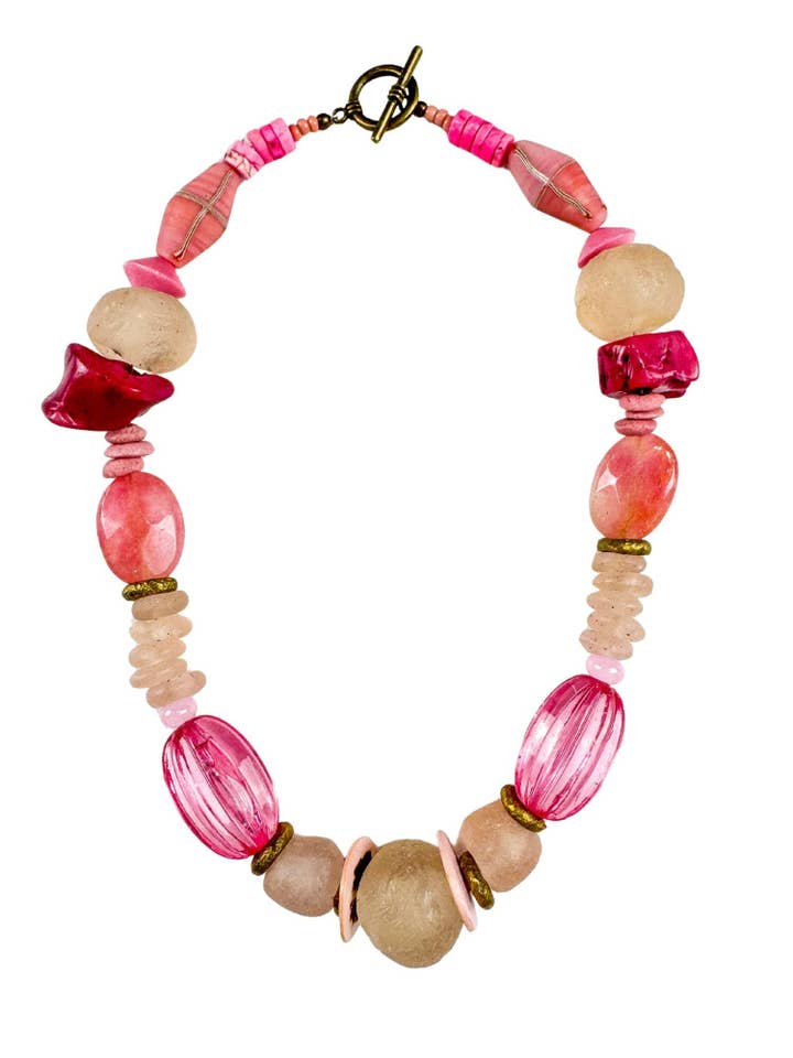Collier Classique | Rose Mélangé pour la vente par Twine & Twig