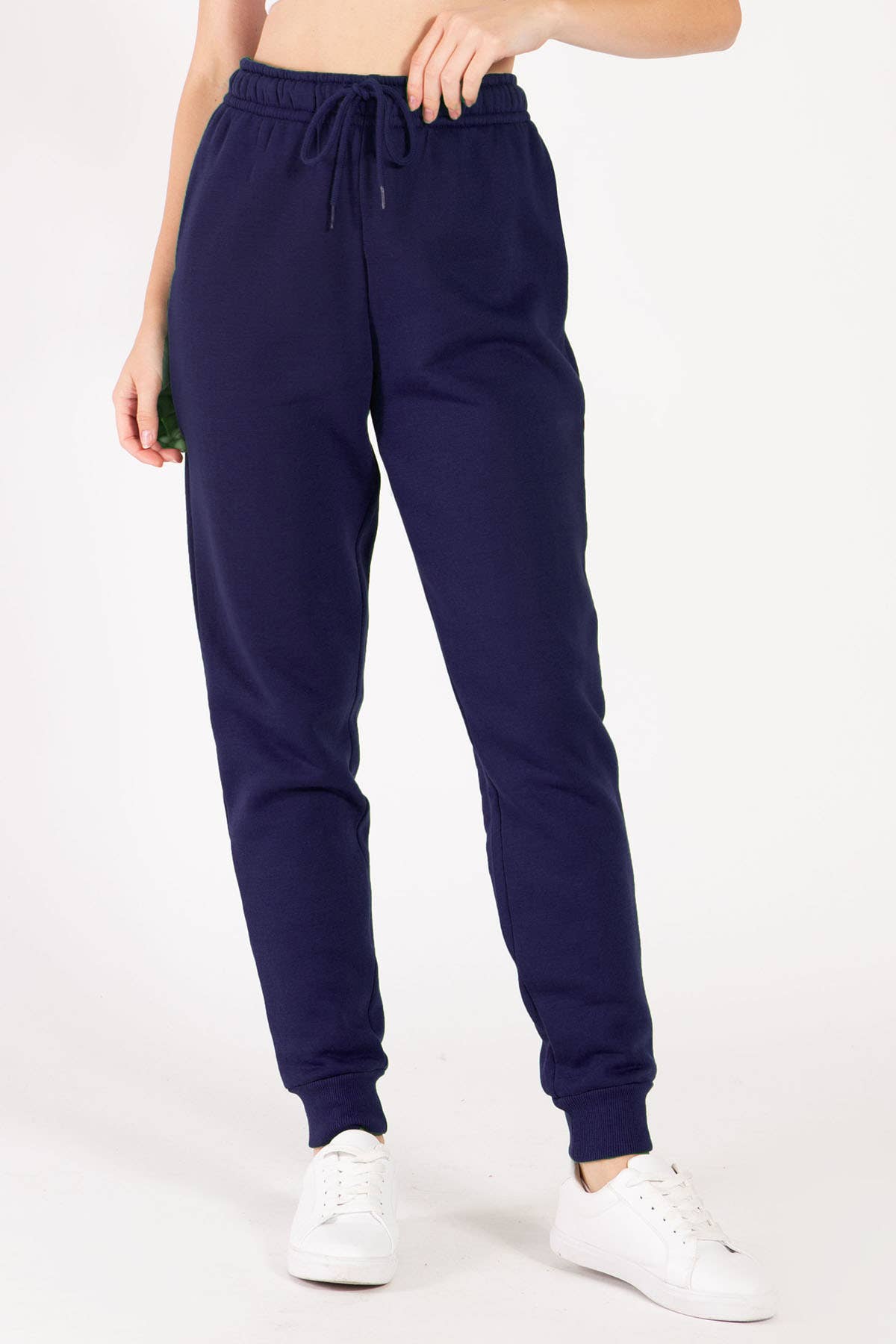 Color 5 - Wholesale Athletic Sweatpants/Joggers - Women's - Solid color fleece jogger pants with elastic waist band4