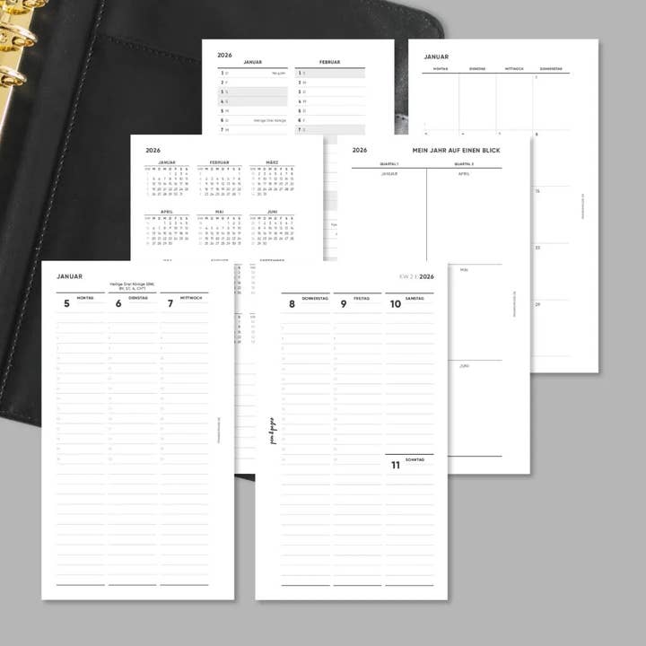 Calendar "Columns with Times" - 1W2S - All In One for wholesale by pen & pages