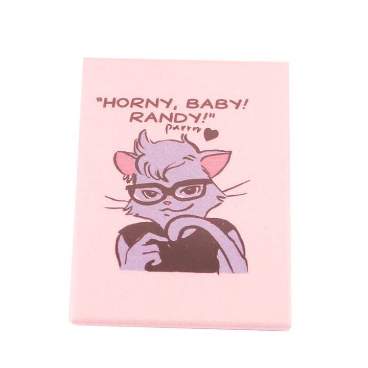 Horny, Baby! Randy! (River Katz Magnet) for wholesale by Microcosm Publishing & Distribution