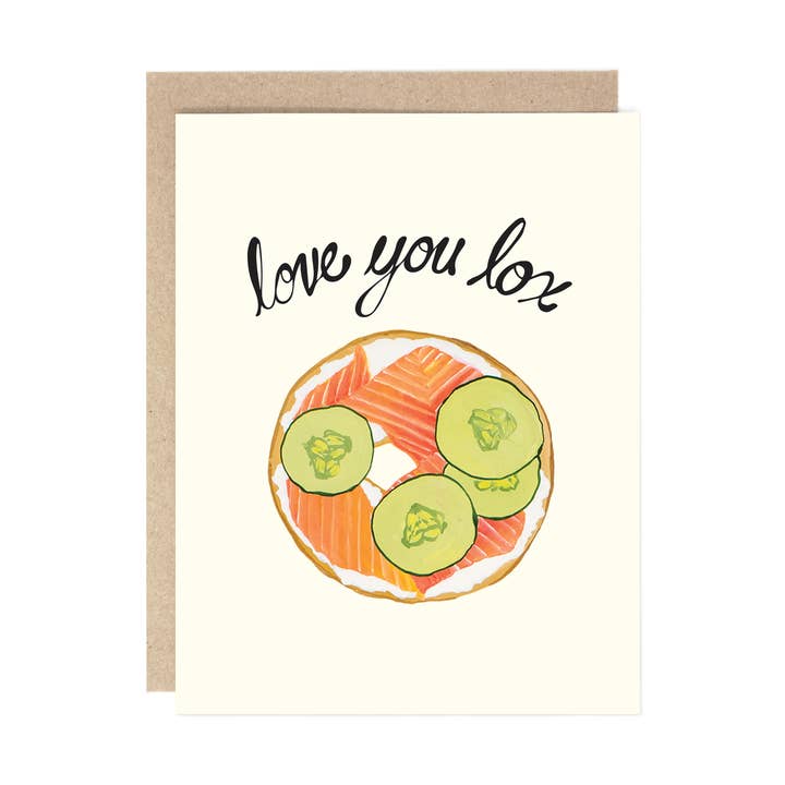 Drawn Goods – wholesale Valentine's Day card – Love You Lox Card0