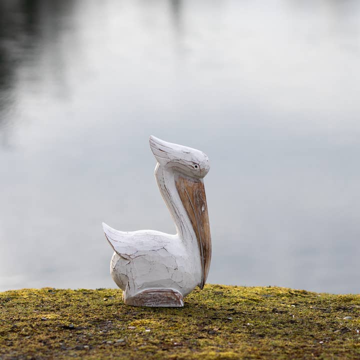 Cohasset Gifts - Vente Sculpture - Sculpture de pélican assis de 12 pouces1